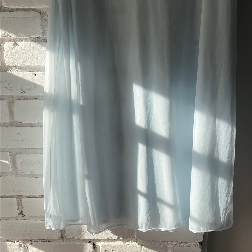 Light Blue Lace-Trim Nightgown flowy sleeved dress - out of stock - Picture 10 of 12